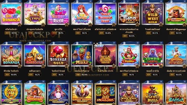 UFA Jackpot สล็อตแตกง่าย ตัวอย่างเกม Pragmatic Play